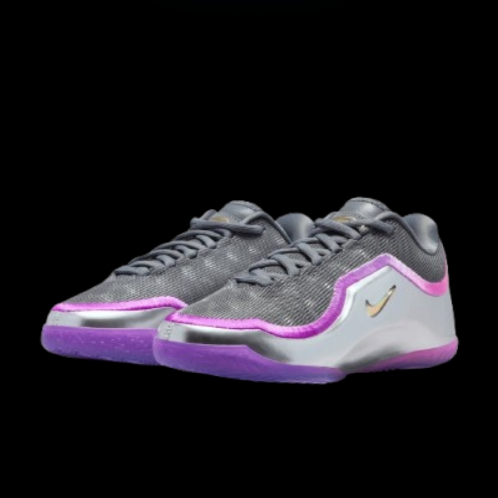 Nike Lebron 23 Bubble Boy Kids Size 5.5Y/Womens 7 Grey Silver Black Violet